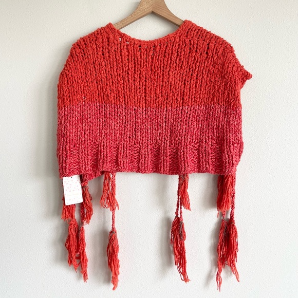 NWT Free People Tassels Away Shrug Vest Size Small - Picture 6 of 12